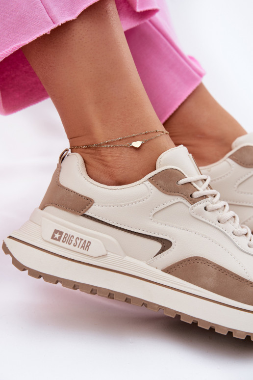 À modalo de tênis Feminino Big Star RR274A216 HI-POLY SYSTEM bege