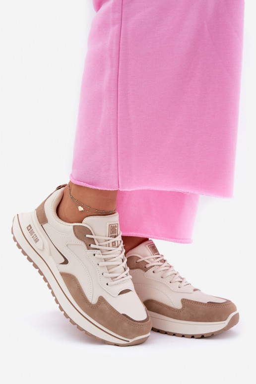 À modalo de tênis Feminino Big Star RR274A216 HI-POLY SYSTEM bege