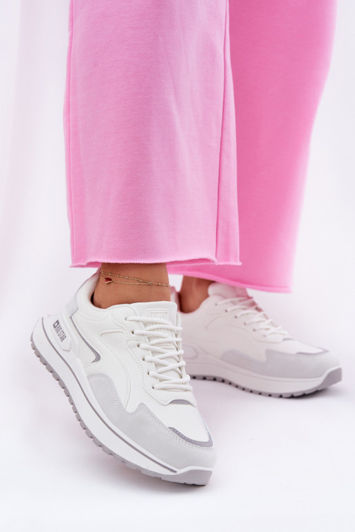 À modalo de tênis Feminino Big Star RR274A213 HI-POLY SYSTEM cor branca À modalo de tênis Feminino Big Star RR274A213 HI-POLY SYSTEM cor branca