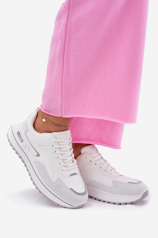 À modalo de tênis Feminino Big Star RR274A213 HI-POLY SYSTEM cor branca À modalo de tênis Feminino Big Star RR274A213 HI-POLY SYSTEM cor branca