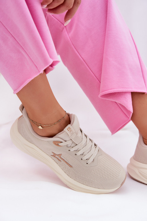 tênis À modalo de tênis Feminino Big Star RR274A145 HI-POLY SYSTEM bege