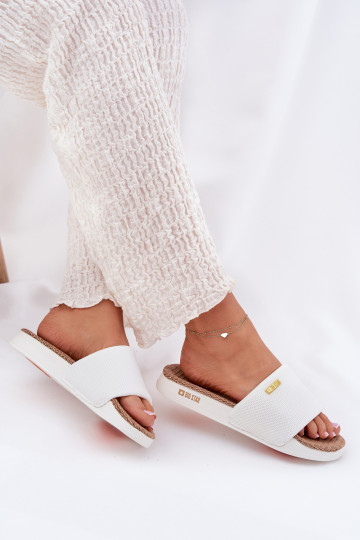 Chinelos femininos Big Star RR274A103 cor branca