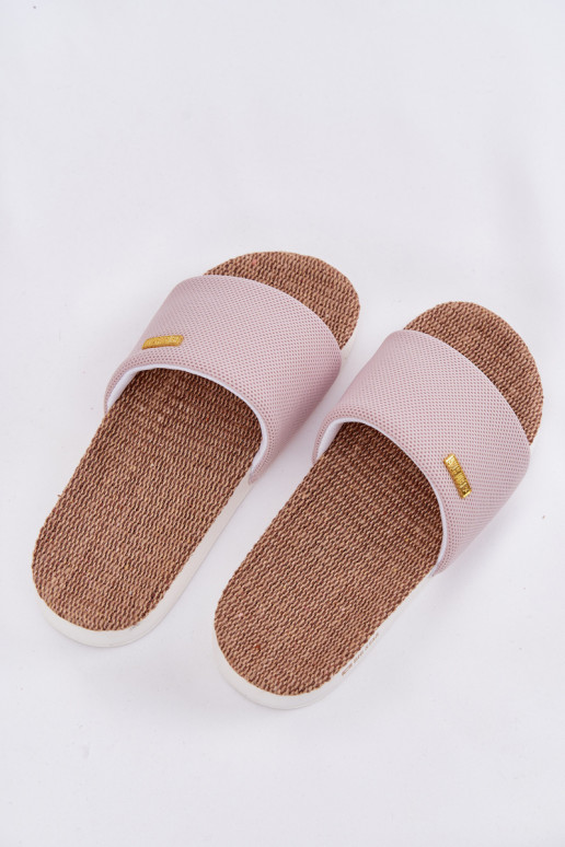 Chinelos femininos Big Star RR274A105 Tom rosa claro