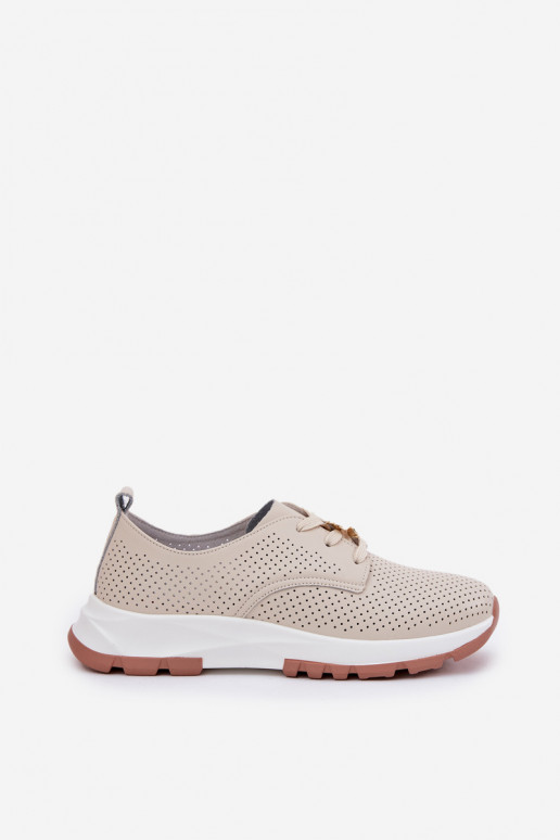 Pele sapato Feminino Z Przypinką Artiker 54C1811 bege Pele sapato Feminino Z Przypinką Artiker 54C1811 bege