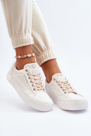 Sapatos femininos Lee Cooper LCEM-24-31-2170 cor branca