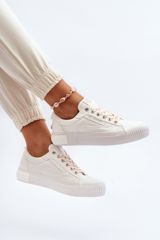 Sapatos femininos Lee Cooper LCEM-24-31-2170 cor branca Sapatos femininos Lee Cooper LCEM-24-31-2170 cor branca