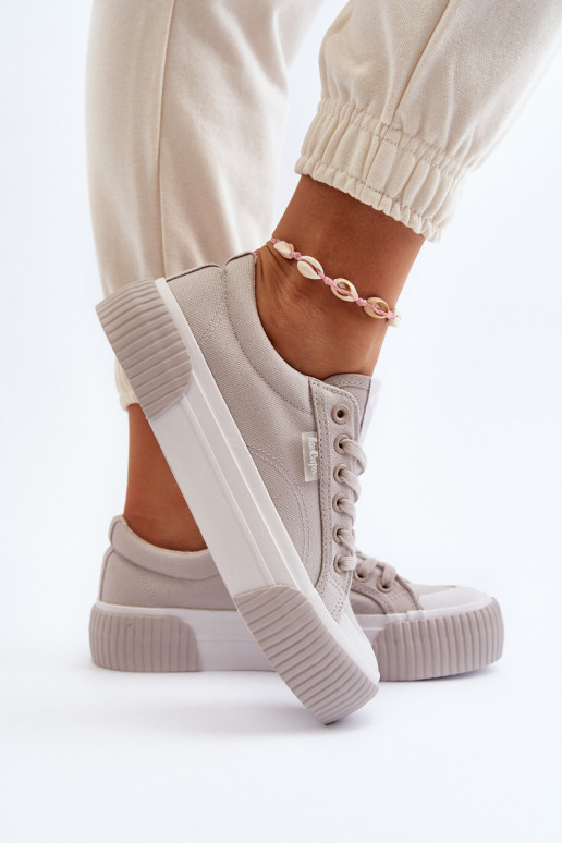 Sapatos de lazer Em uma sola grossa Lee Cooper LCEM-24-31-2178 cor cinza Sapatos de lazer Em uma sola grossa Lee Cooper LCEM-24-31-2178 cor cinza