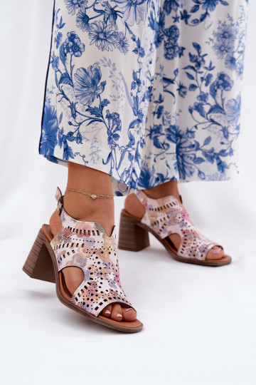 Sapatos de salto vazados em várias cores Tosine