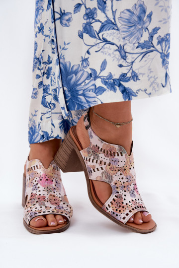 Sapatos de salto vazados em várias cores Tosine 2