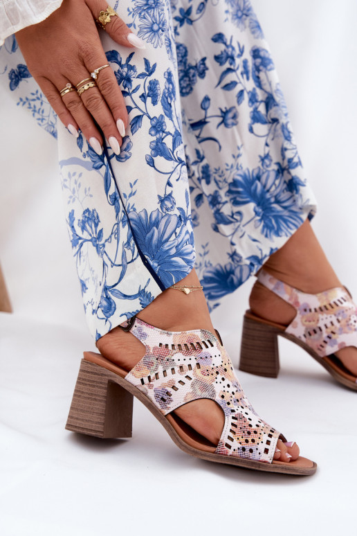 com elementos abertos Sandálias femininas de salto alto Cores diferentes Tosine com elementos abertos Sandálias femininas de salto alto Cores diferentes Tosine