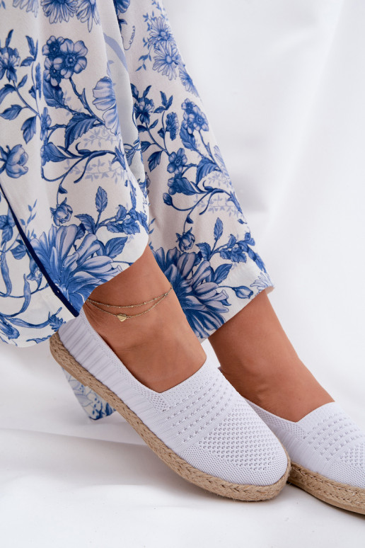 Feminino alpercatas Com trança Vinceza 13624 cor branca