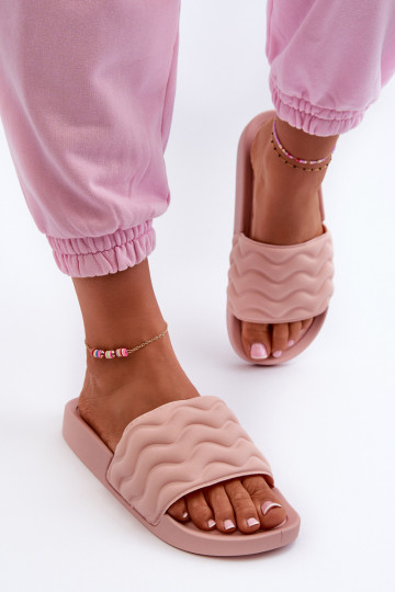 Chinelos femininos Habilitado Basen Tom rosa claro Beliordia