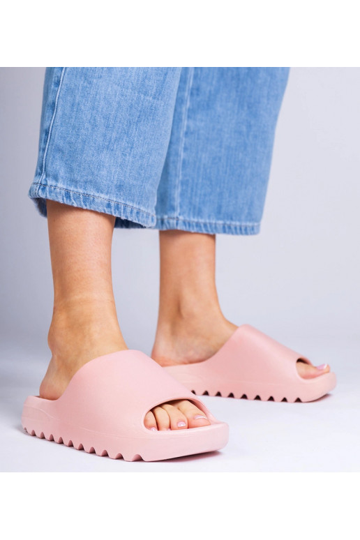 Chinelo feminino rosa de borracha... Chinelo feminino rosa de borracha...