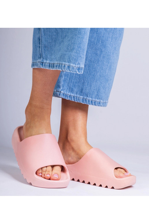 Chinelo feminino rosa de borracha... Chinelo feminino rosa de borracha...
