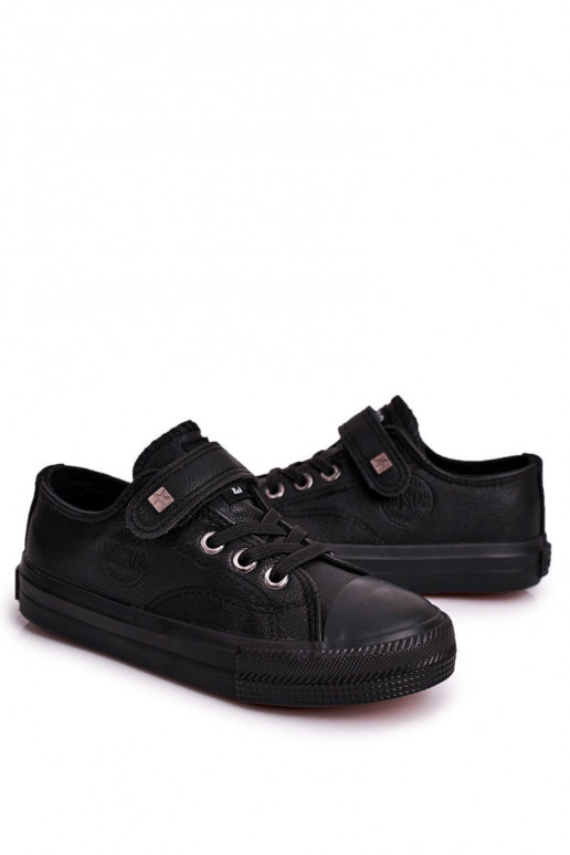 Infantil Pele sapatos casuais BIG STAR EE374034 cor preta Infantil Pele sapatos casuais BIG STAR EE374034 cor preta