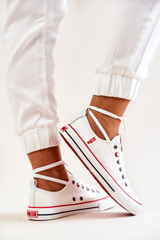 Feminino  sapatos casuais BIG STAR JJ274123 cor branca