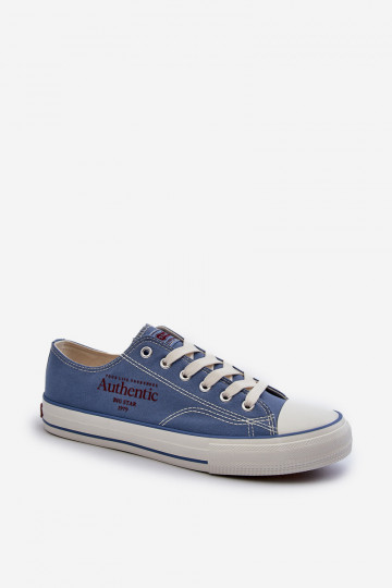 Sapatos casuais masculinos Big Star NN174060 cor azul