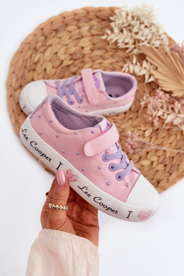 sapatos casuais Infantil Lee Cooper LCEM-24-02-2160 cor rosa 2