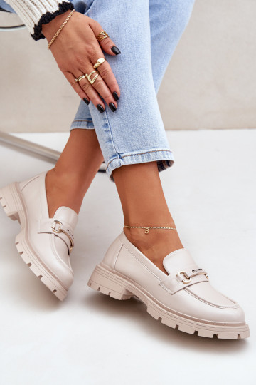 Mocassins femininos em tom...