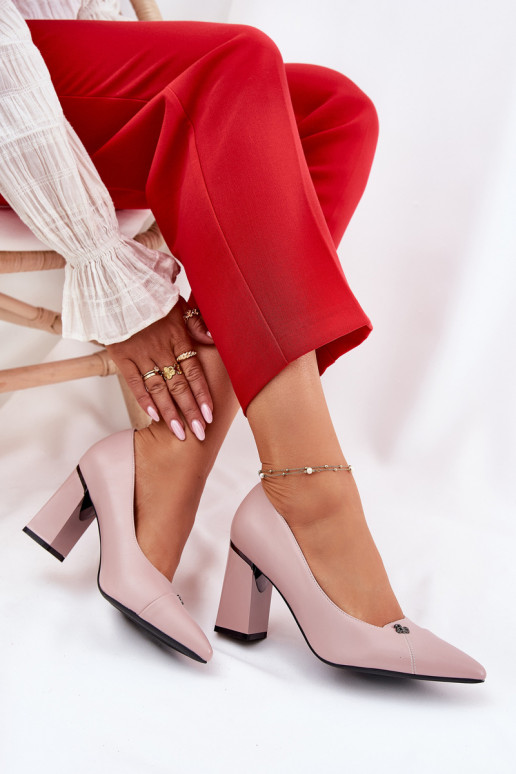 Sapato com salto Estilo elegante Vinceza 62224 cor rosa Sapato com salto Estilo elegante Vinceza 62224 cor rosa