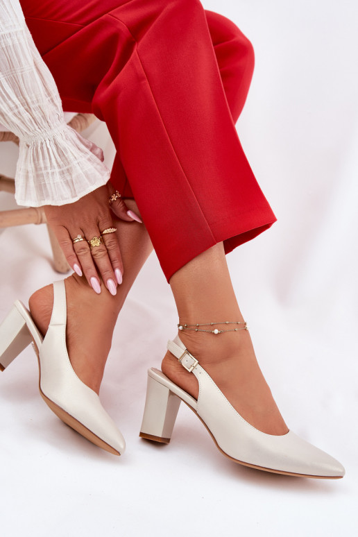 Conveniente Sapato com salto Sergio Leone SK162 madrepérola Conveniente Sapato com salto Sergio Leone SK162 madrepérola