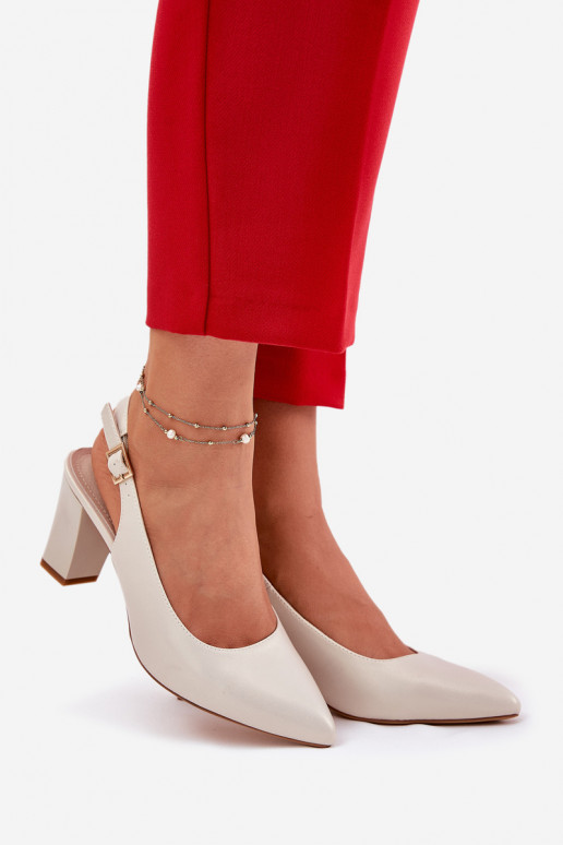 Conveniente Sapato com salto Sergio Leone SK162 madrepérola Conveniente Sapato com salto Sergio Leone SK162 madrepérola