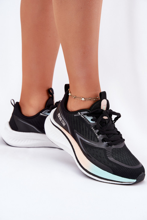 tênis Feminino Big Star RR274A160 HI-POLY SYSTEM cor preta