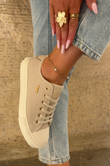 Sapatos casuais Big Star RR274767 cor areia