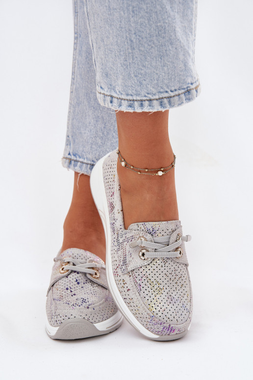 de camurça sapato Feito de couro natural com uma plataforma Artiker 56C2104 cor cinza de camurça sapato Feito de couro natural com uma plataforma Artiker 56C2104 cor cinza