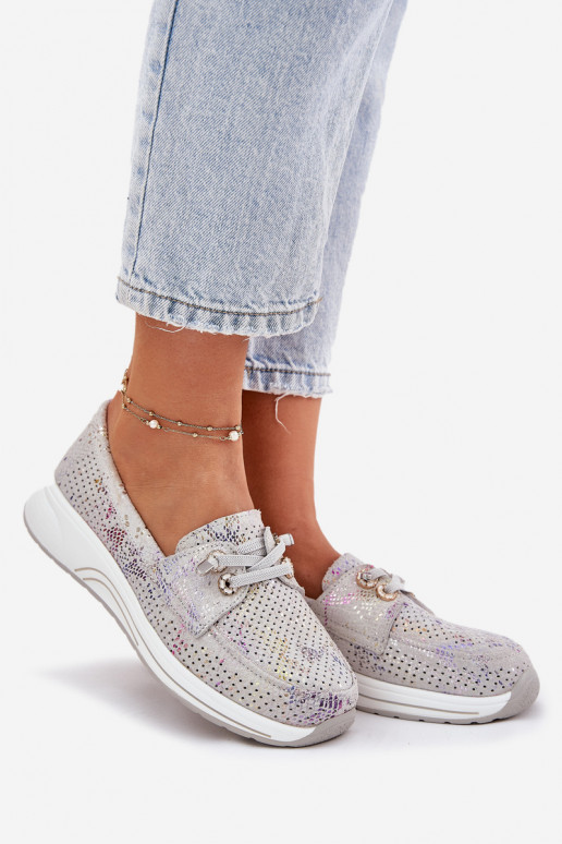 de camurça sapato Feito de couro natural com uma plataforma Artiker 56C2104 cor cinza de camurça sapato Feito de couro natural com uma plataforma Artiker 56C2104 cor cinza