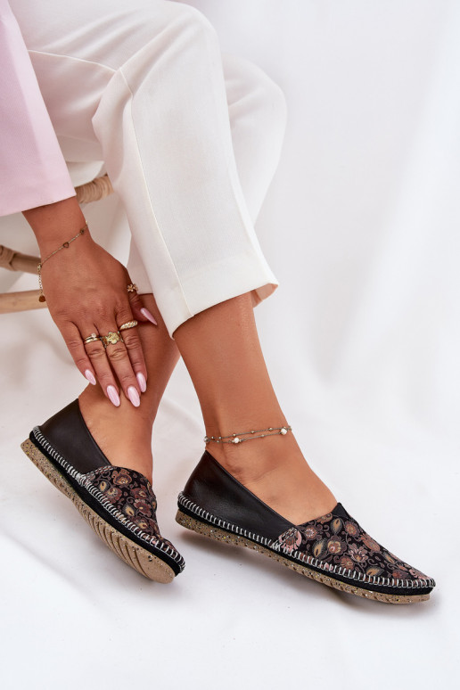 Pele Estampado Bailarinas Tem que serciejka T1929-71 cor preta Pele Estampado Bailarinas Tem que serciejka T1929-71 cor preta