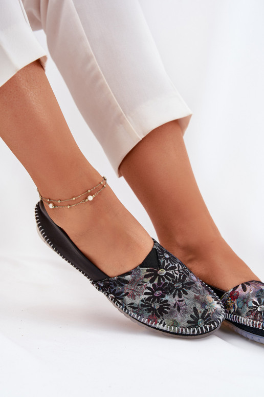 Bailarinas com escritos Tem que serciejka T1930-39 cor preta