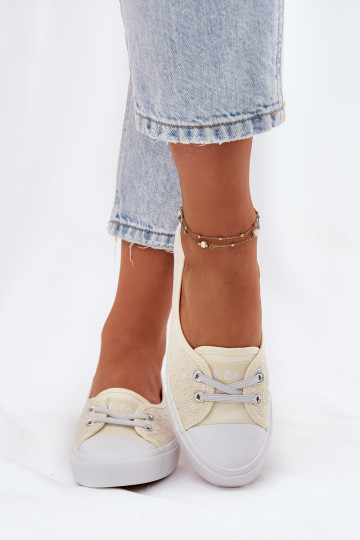 Tênis Sapatos de lazer Z Haftem Lee Cooper LCEM-25-31-3445L bege 2