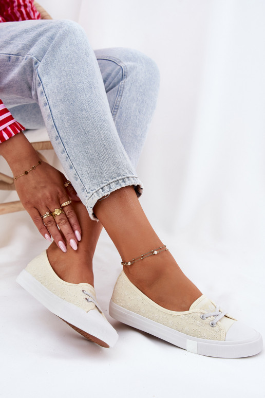 Tênis Sapatos de lazer Z Haftem Lee Cooper LCEM-25-31-3445L bege