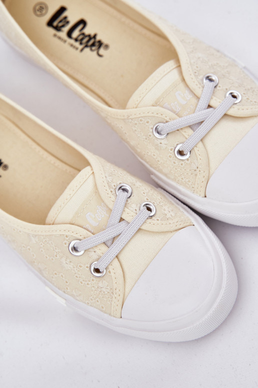 Tênis Sapatos de lazer Z Haftem Lee Cooper LCEM-25-31-3445L bege