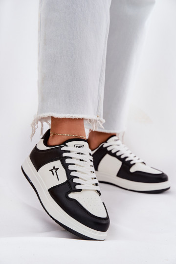 À modalo de tênis Feminino Big Star RR274A240 HI-POLY SYSTEM Branco-cor preta