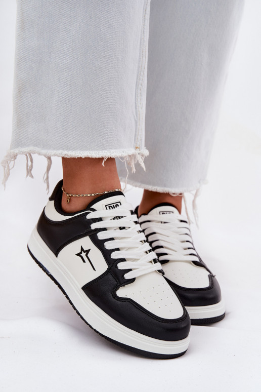 À modalo de tênis Feminino Big Star RR274A240 HI-POLY SYSTEM Branco-cor preta