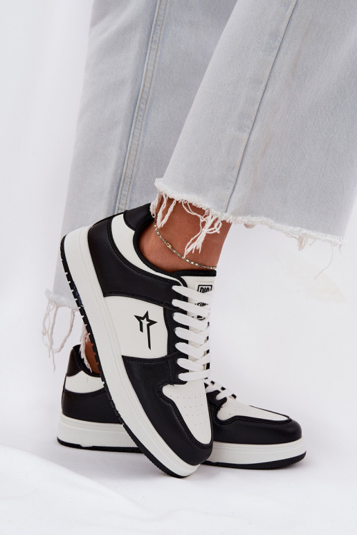 À modalo de tênis Feminino Big Star RR274A240 HI-POLY SYSTEM Branco-cor preta