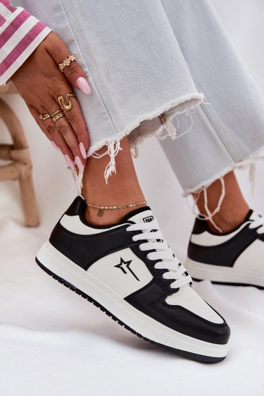 À modalo de tênis Feminino Big Star RR274A240 HI-POLY SYSTEM Branco-cor preta