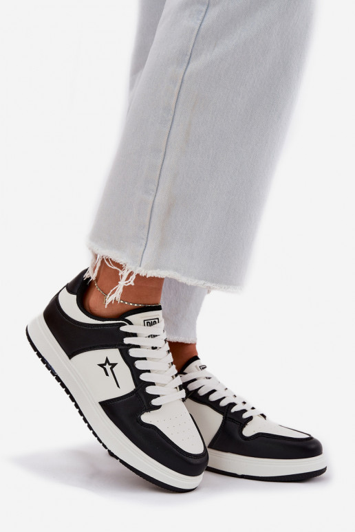 À modalo de tênis Feminino Big Star RR274A240 HI-POLY SYSTEM Branco-cor preta