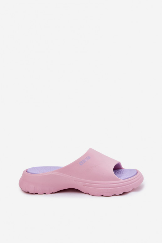 Chinelos leves Chinelos femininos Big Star RR274A587 cor rosa