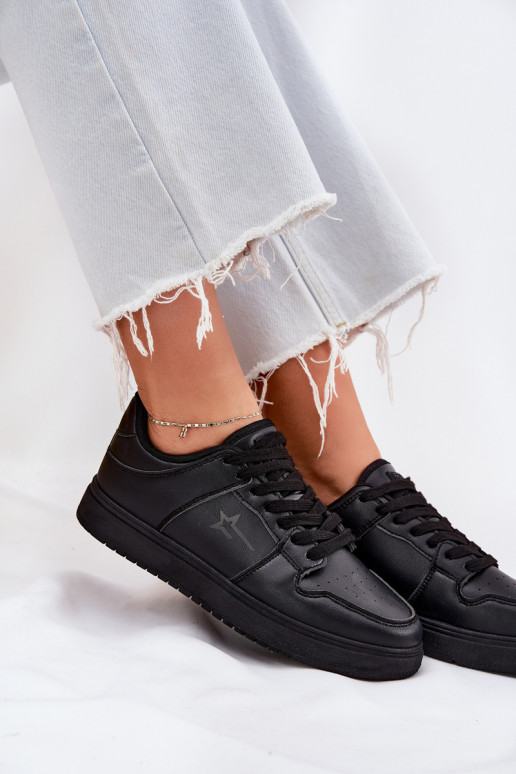 À modalo de tênis Feminino Big Star RR274A242 HI-POLY SYSTEM cor preta