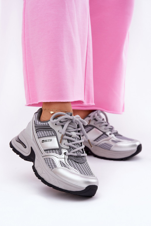Tênis cinzas femininos Big Star RR274A193