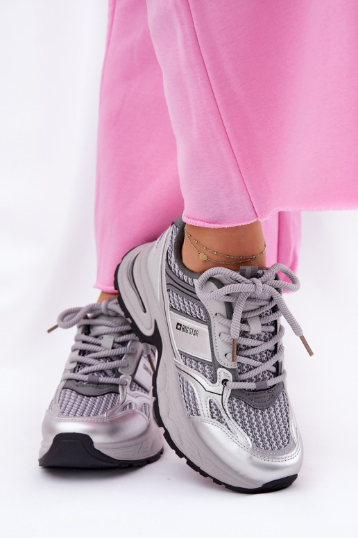 Tênis cinzas femininos Big Star RR274A193