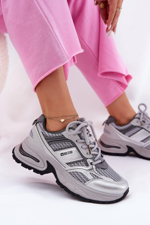 Tênis cinzas femininos Big Star RR274A193