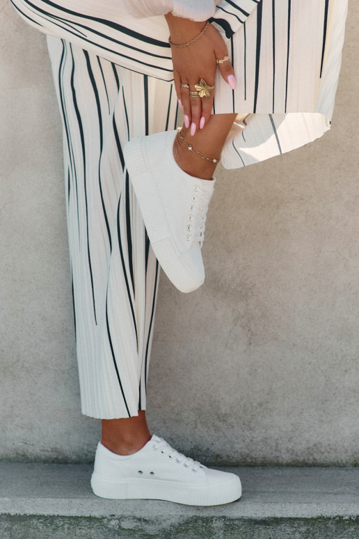 Sapatos casuais brancos femininos Big Star RR274405