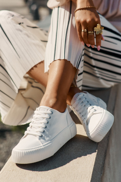 Sapatos casuais brancos femininos Big Star RR274405