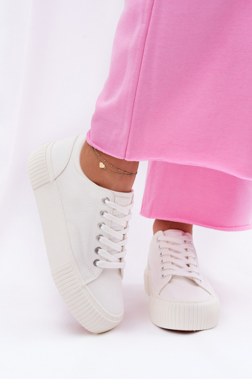 Sapatos casuais brancos femininos Big Star RR274405