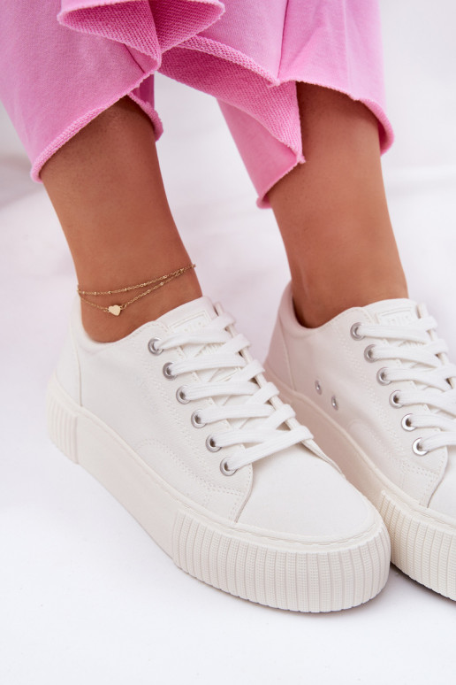 Sapatos casuais brancos femininos Big Star RR274405