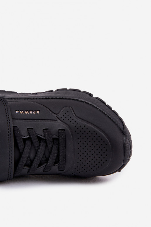 Infantil  tênis com uma plataforma cor preta Mirivia Infantil  tênis com uma plataforma cor preta Mirivia